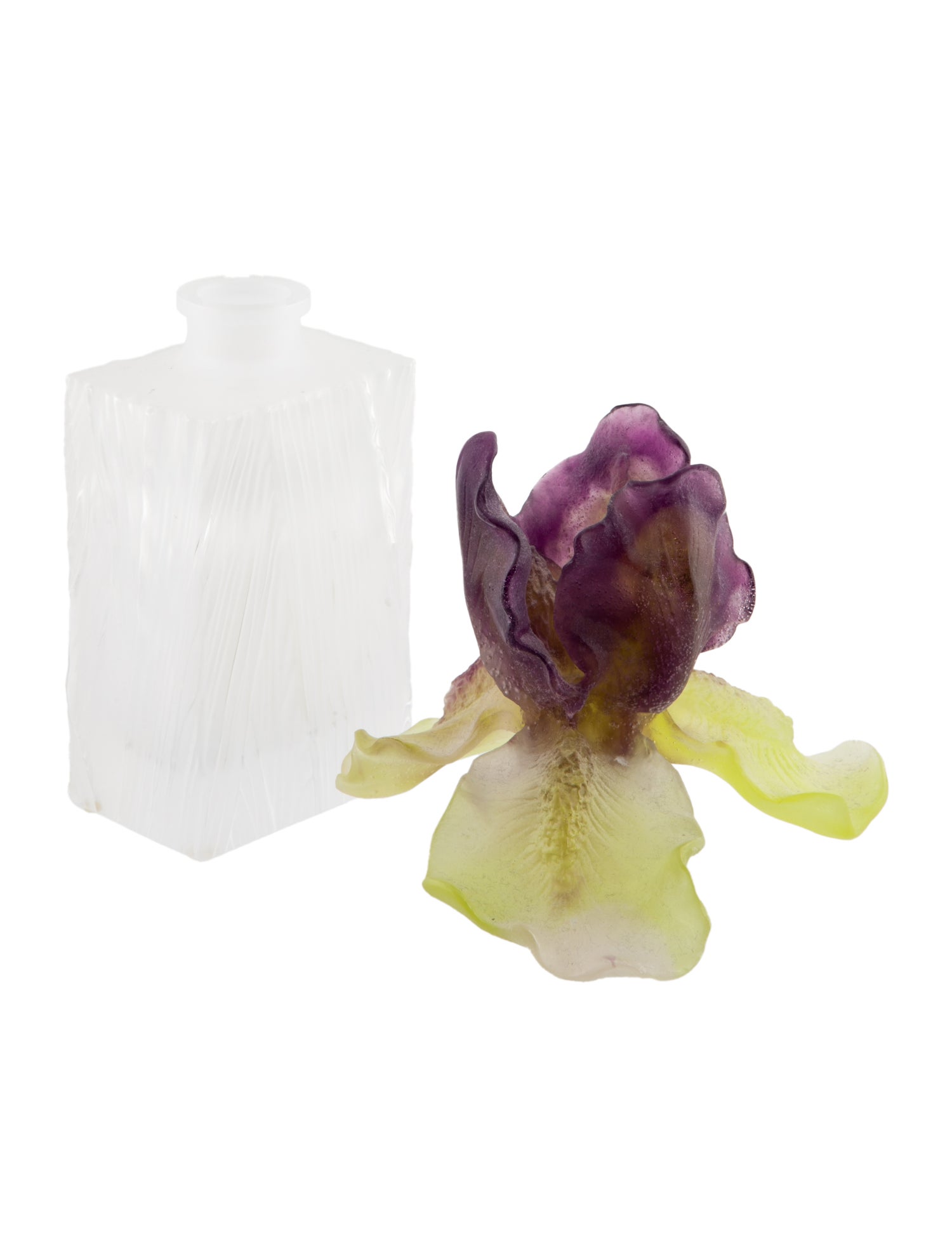 Daum Pâte de Verre Iris Perfume Decanter