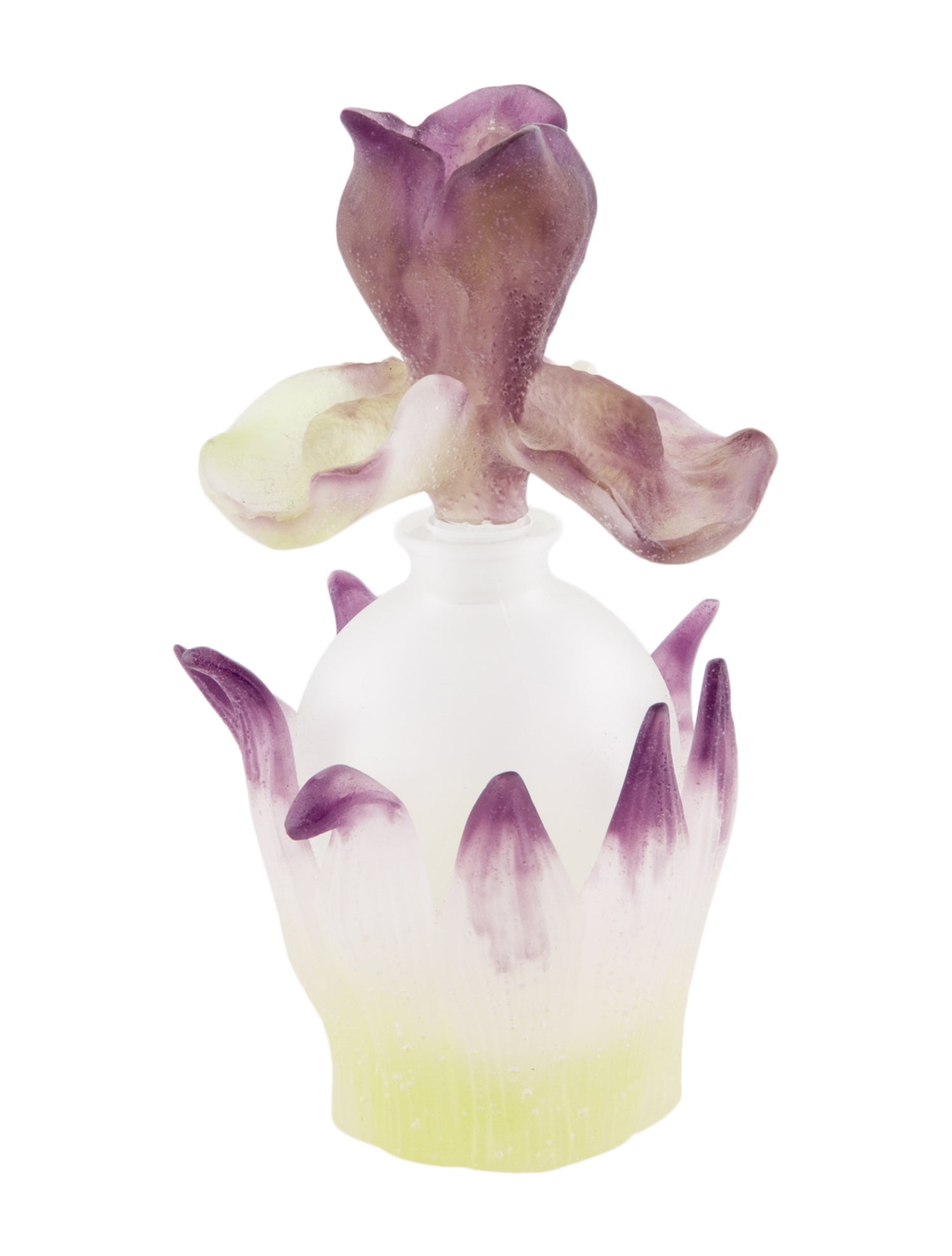 Daum Pâte de Verre Iris Perfume Decanter