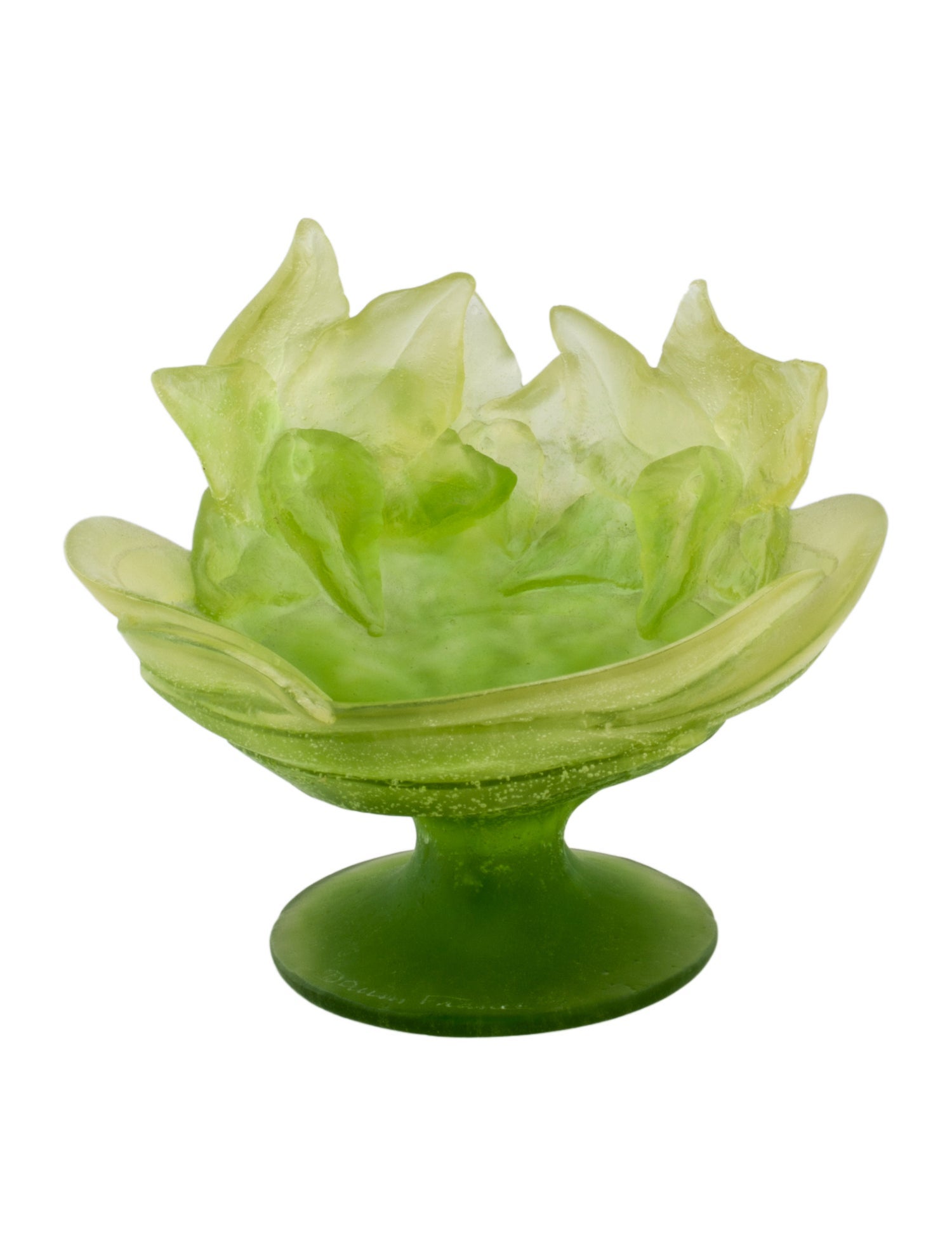 Daum Daum Pâte de Verre Flower Bowl