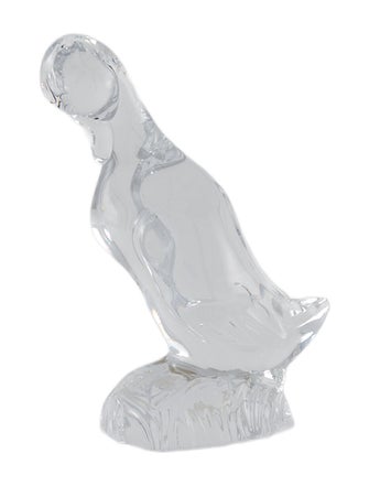 Daum Crystal Duck Figurine