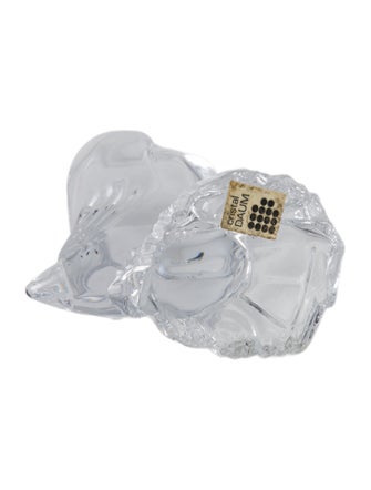 Daum Crystal Duck Figurine