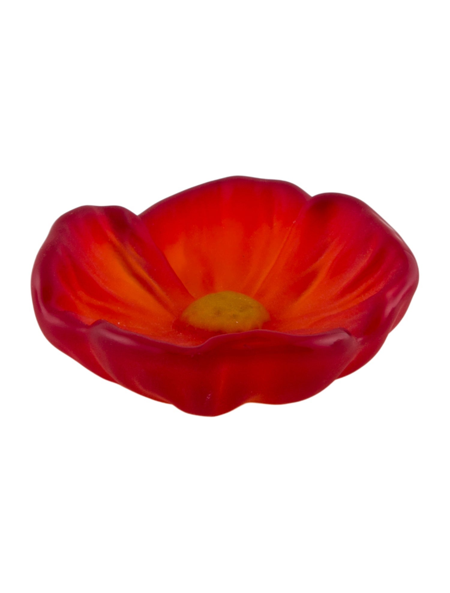 Daum Small Pâte de Verre Cactus Flower Dish