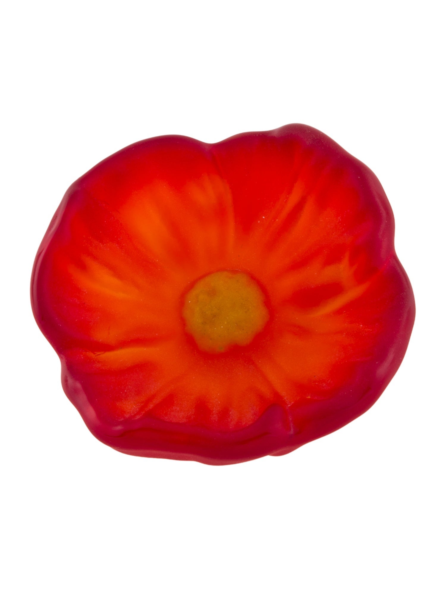 Daum Small Pâte de Verre Cactus Flower Dish