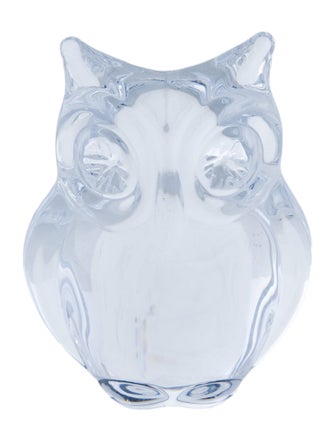 Daum Crystal Owl Figurine