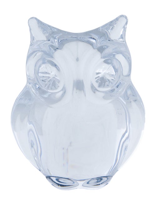 Daum Crystal Owl Figurine