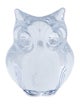 Daum Crystal Owl Figurine