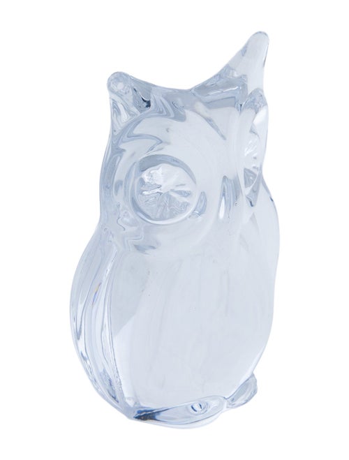 Daum Crystal Owl Figurine