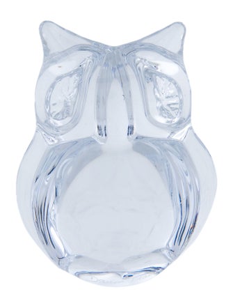 Daum Crystal Owl Figurine