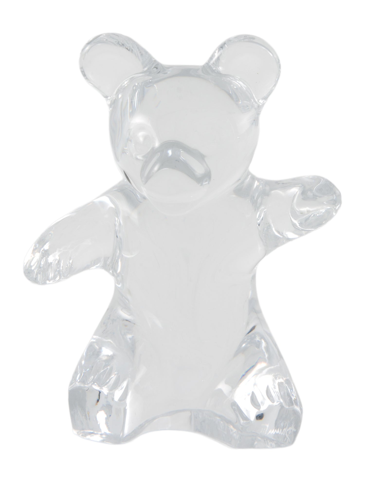 Daum Pair Of Crystal Animal Figurines