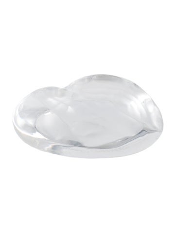 Daum Decorative Accents Heart & Hands Crystal Paperweight