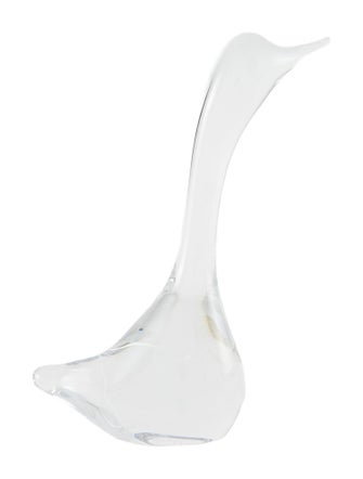 Daum Head Up Swan Figurine
