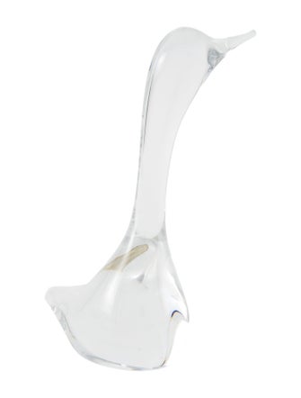 Daum Head Up Swan Figurine