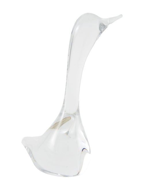 Daum Head Up Swan Figurine