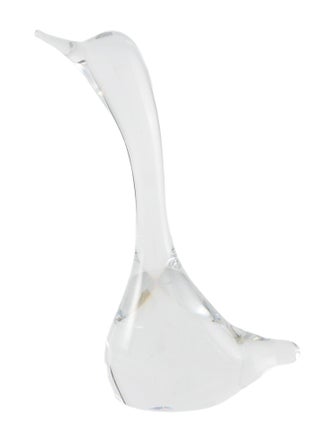Daum Head Up Swan Figurine