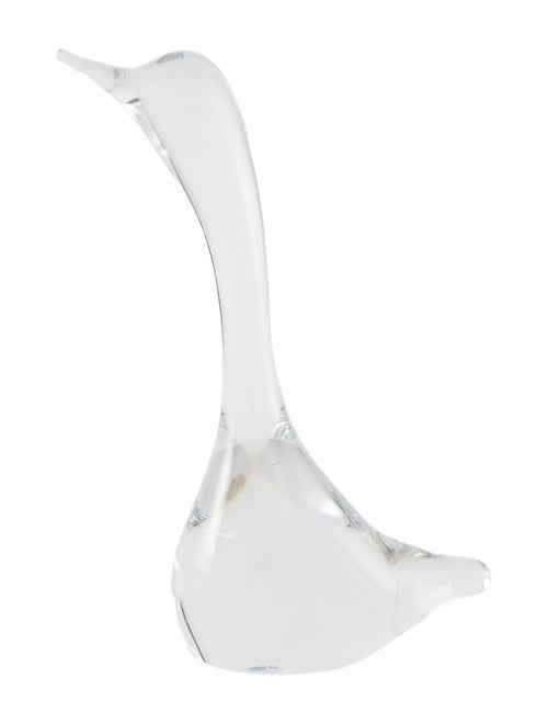 Daum Head Up Swan Figurine