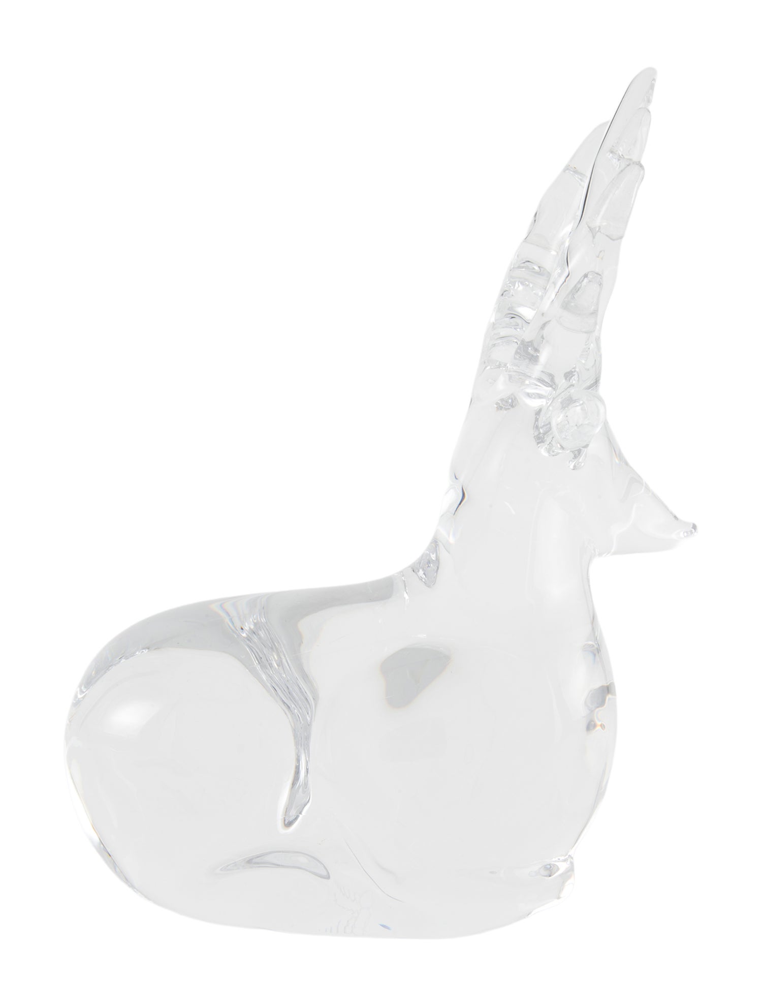 Daum Crystal Elk Figurine