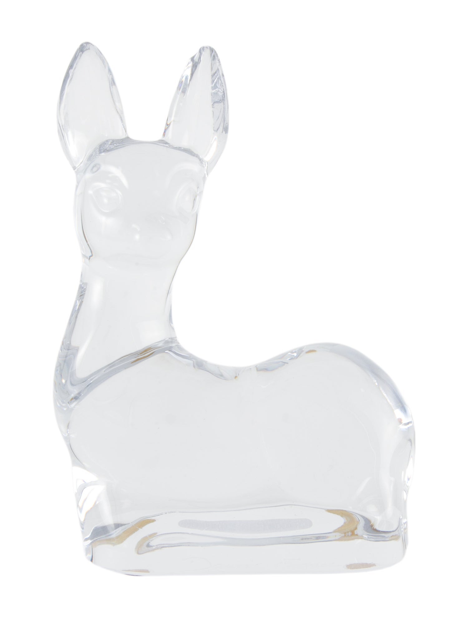 Daum Fawn Sitting Figurine