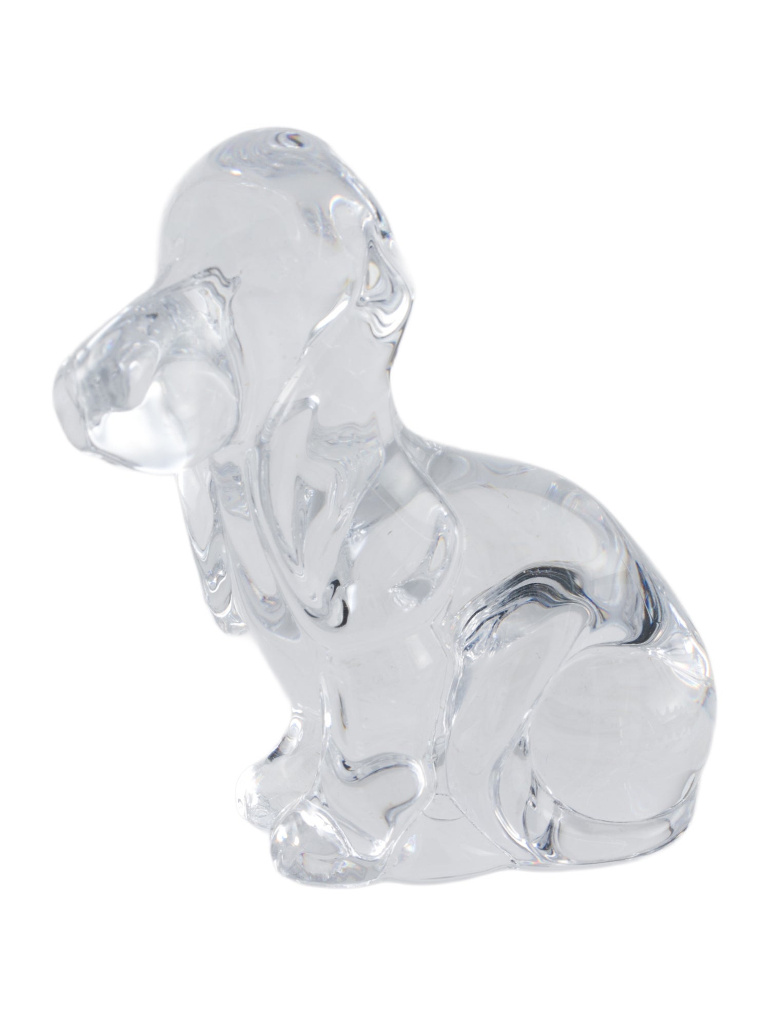 Daum Basset Hound Dog Figurine