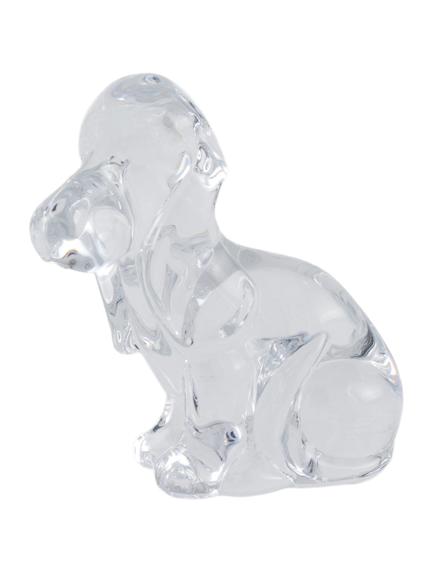 Daum Basset Hound Dog Figurine
