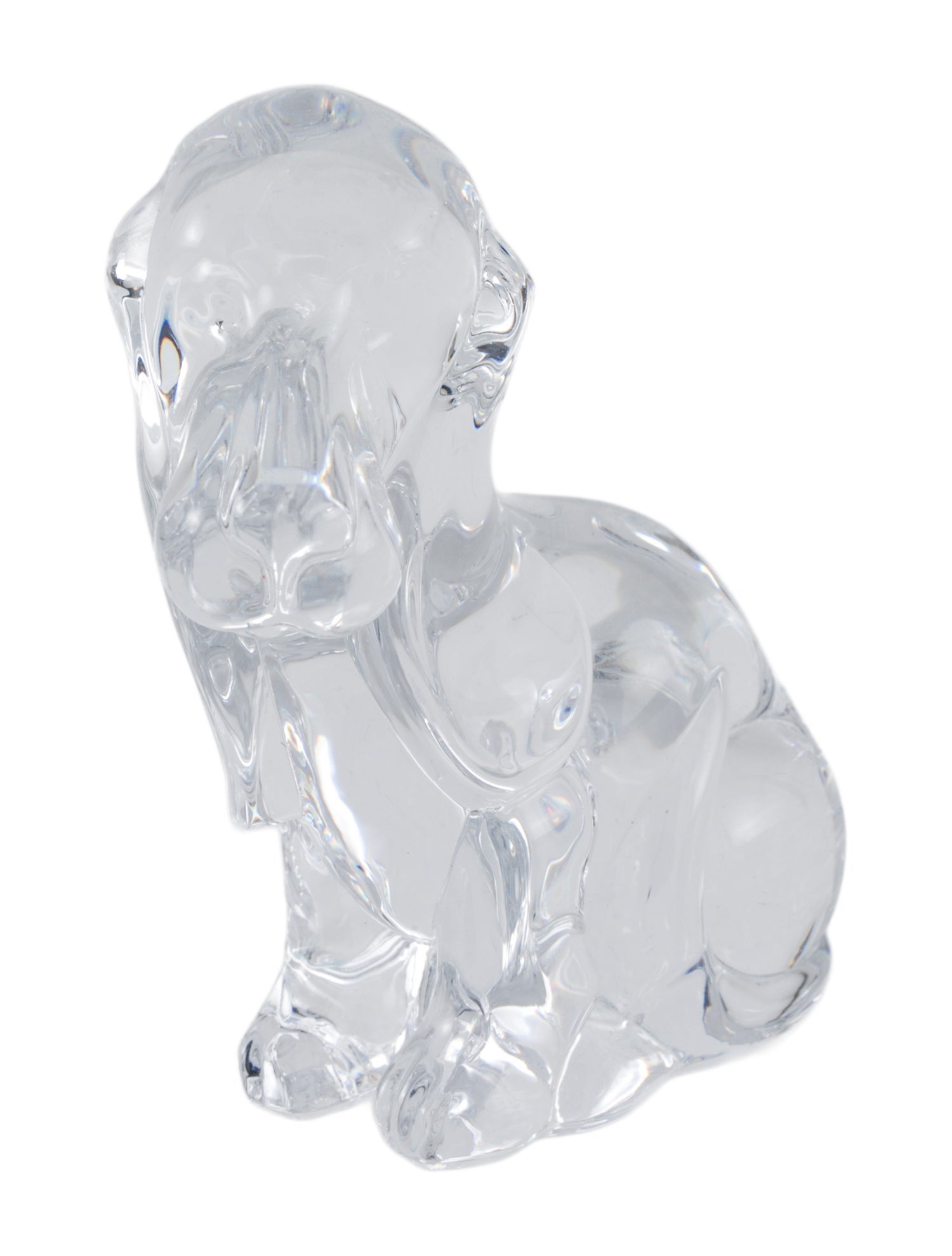 Daum Basset Hound Dog Figurine