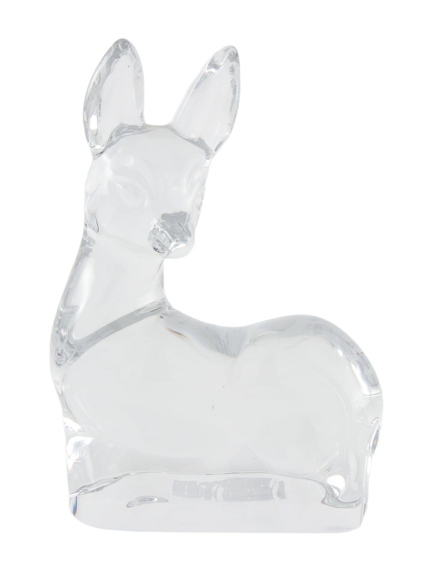 Daum Fawn Sitting Figurine