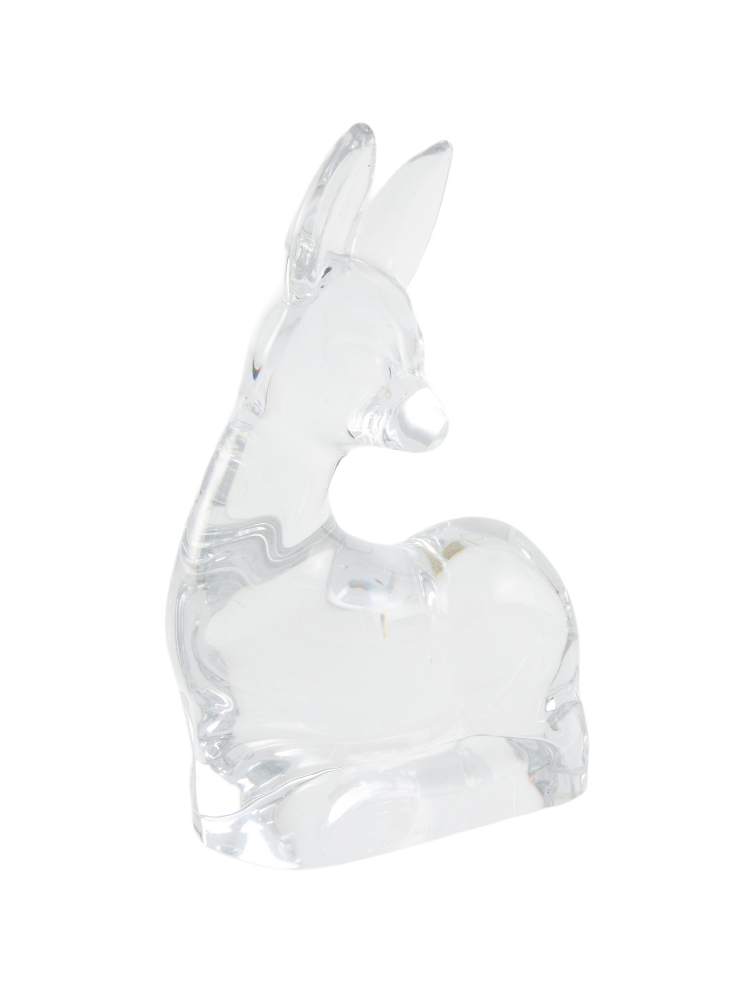 Daum Fawn Sitting Figurine