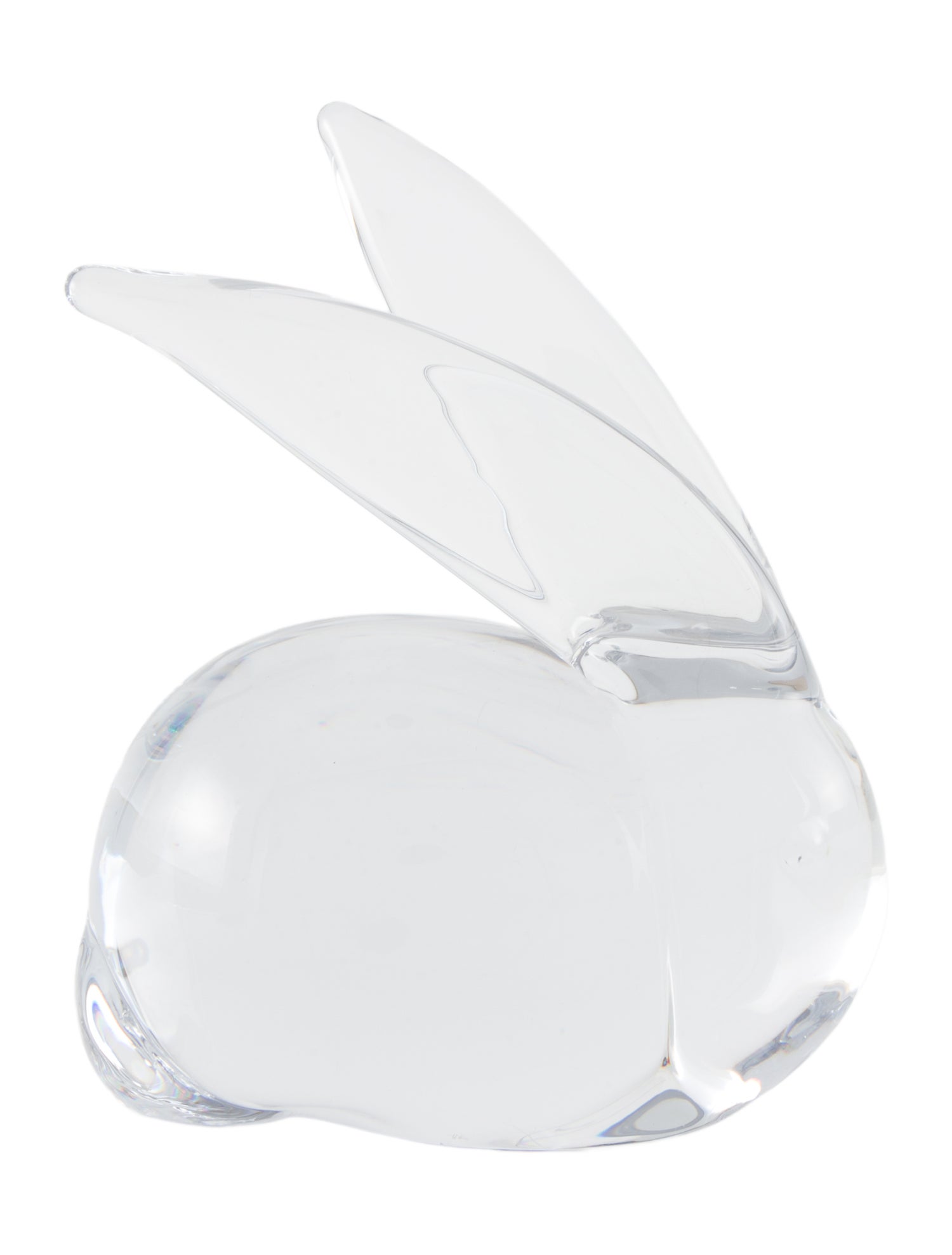 Daum Laying Down Rabbit Figurine