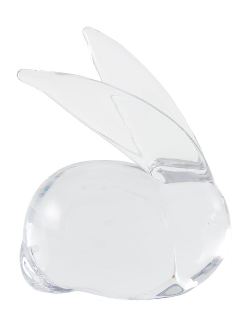 Daum Laying Down Rabbit Figurine