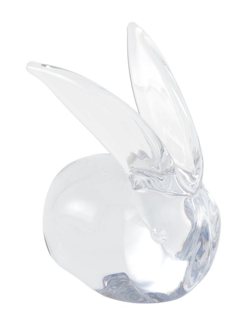 Daum Laying Down Rabbit Figurine