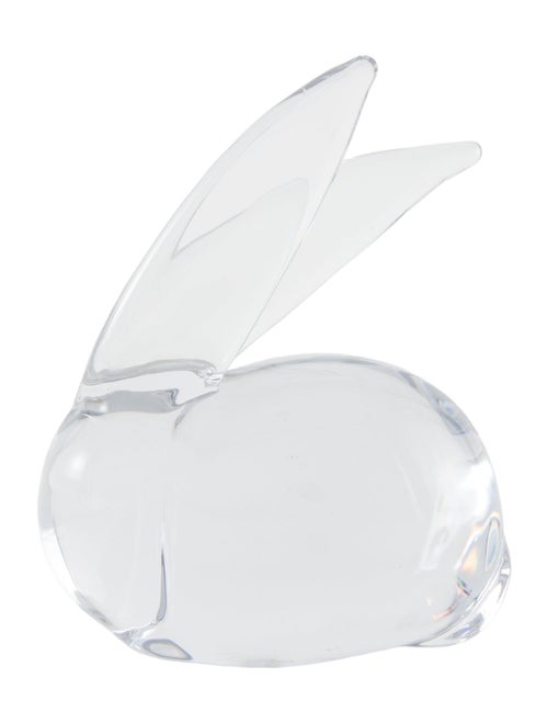 Daum Laying Down Rabbit Figurine