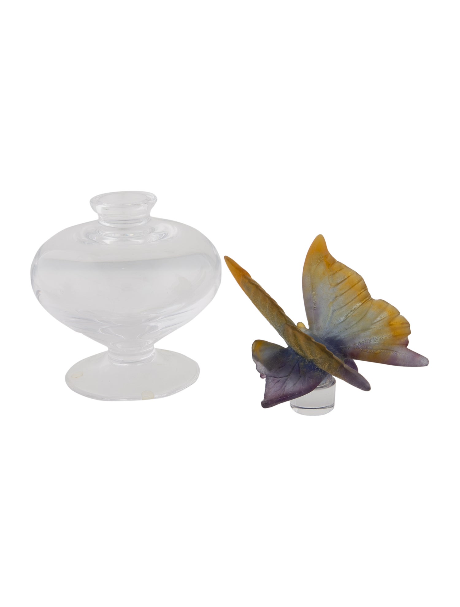 Daum Pâte de Verre Butterfly Perfume Bottle