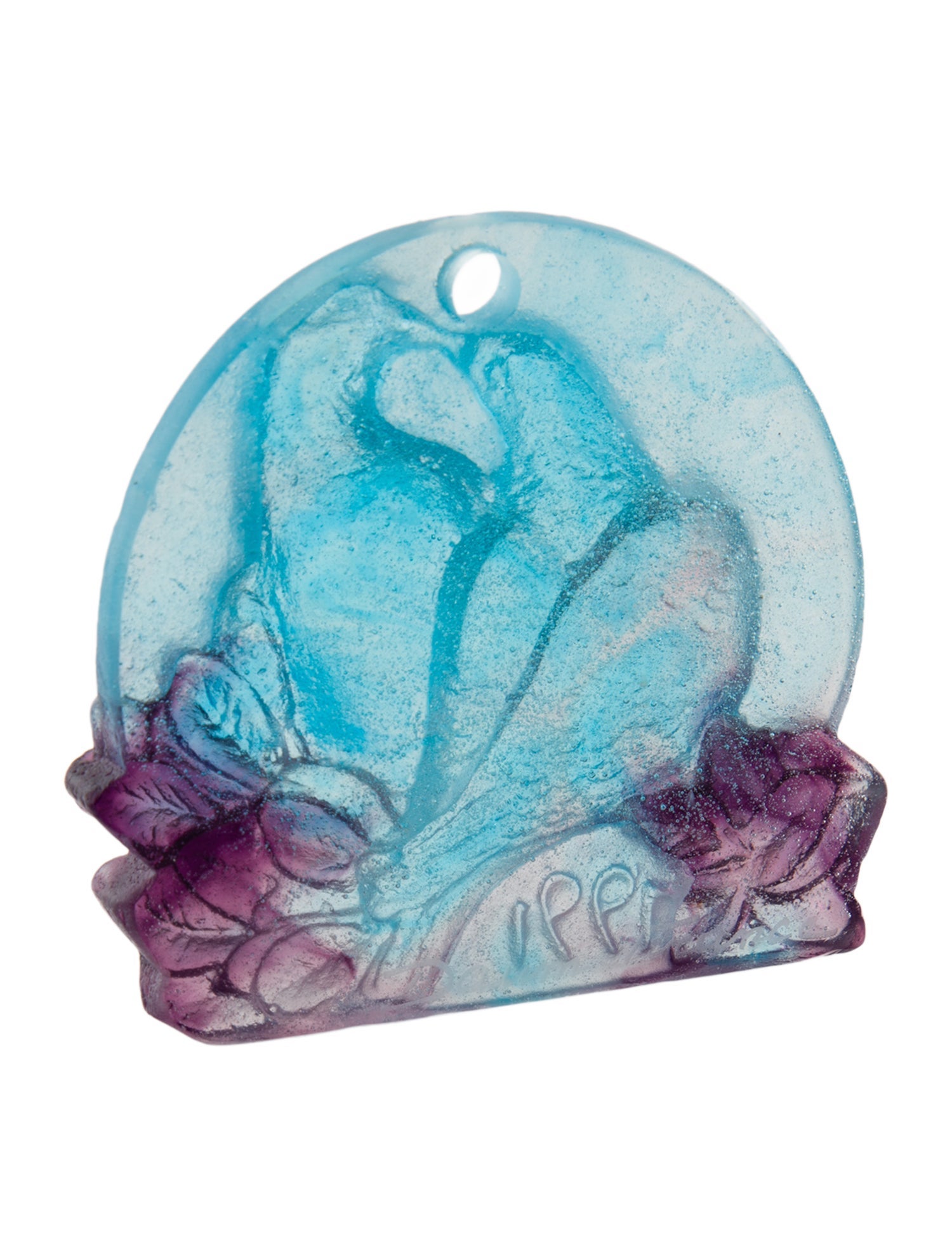 Daum Crystal Birds 1991 christmas Ornament