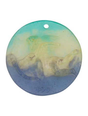 Daum Decorative Accents Crystal Cherub 1999 Christmas Ornament