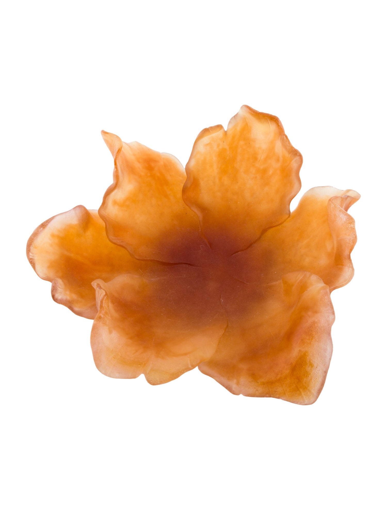 Daum Medium Amber Tulip Bowl