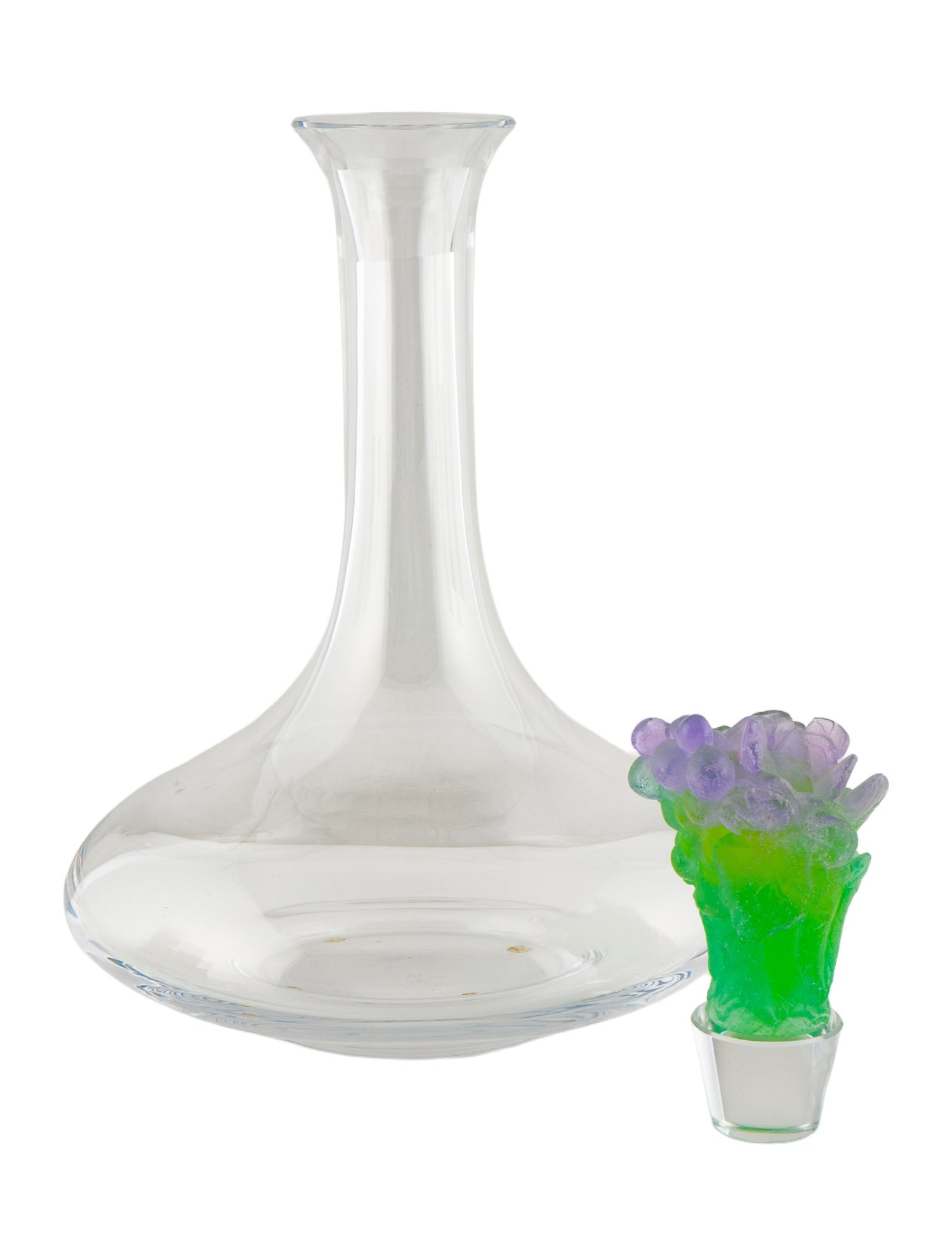 Daum Pâte de Verre Grape Decanter