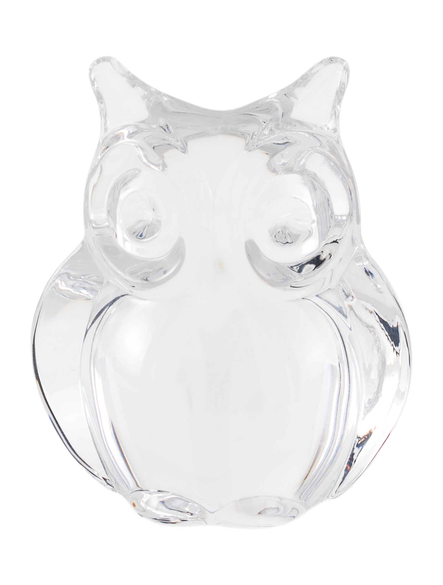 Daum Crystal Owl Figurine