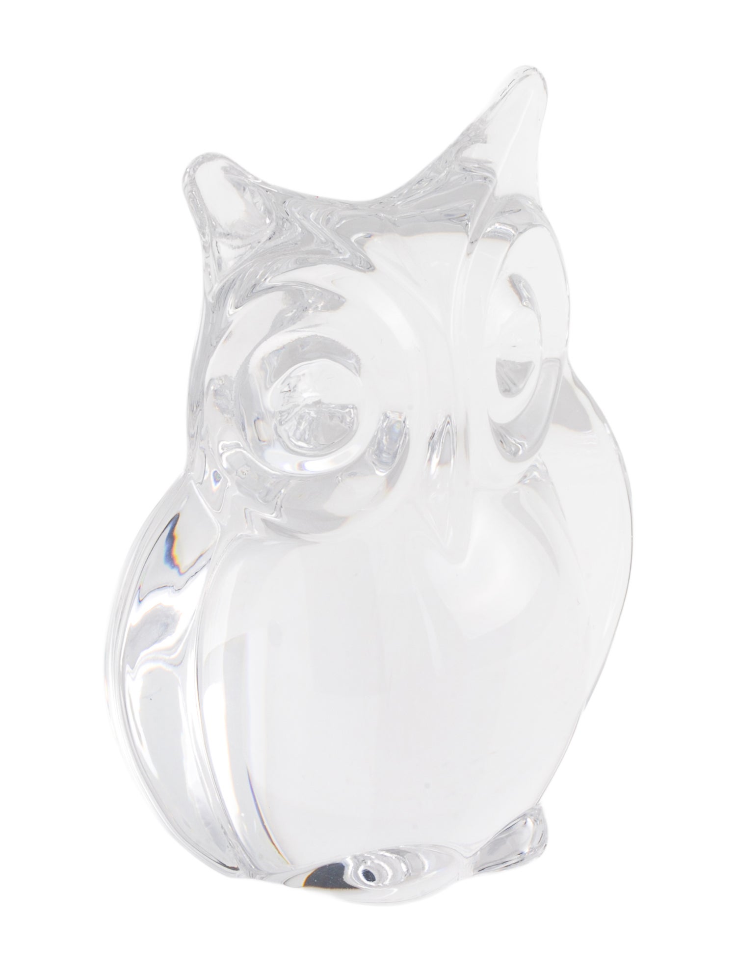 Daum Crystal Owl Figurine