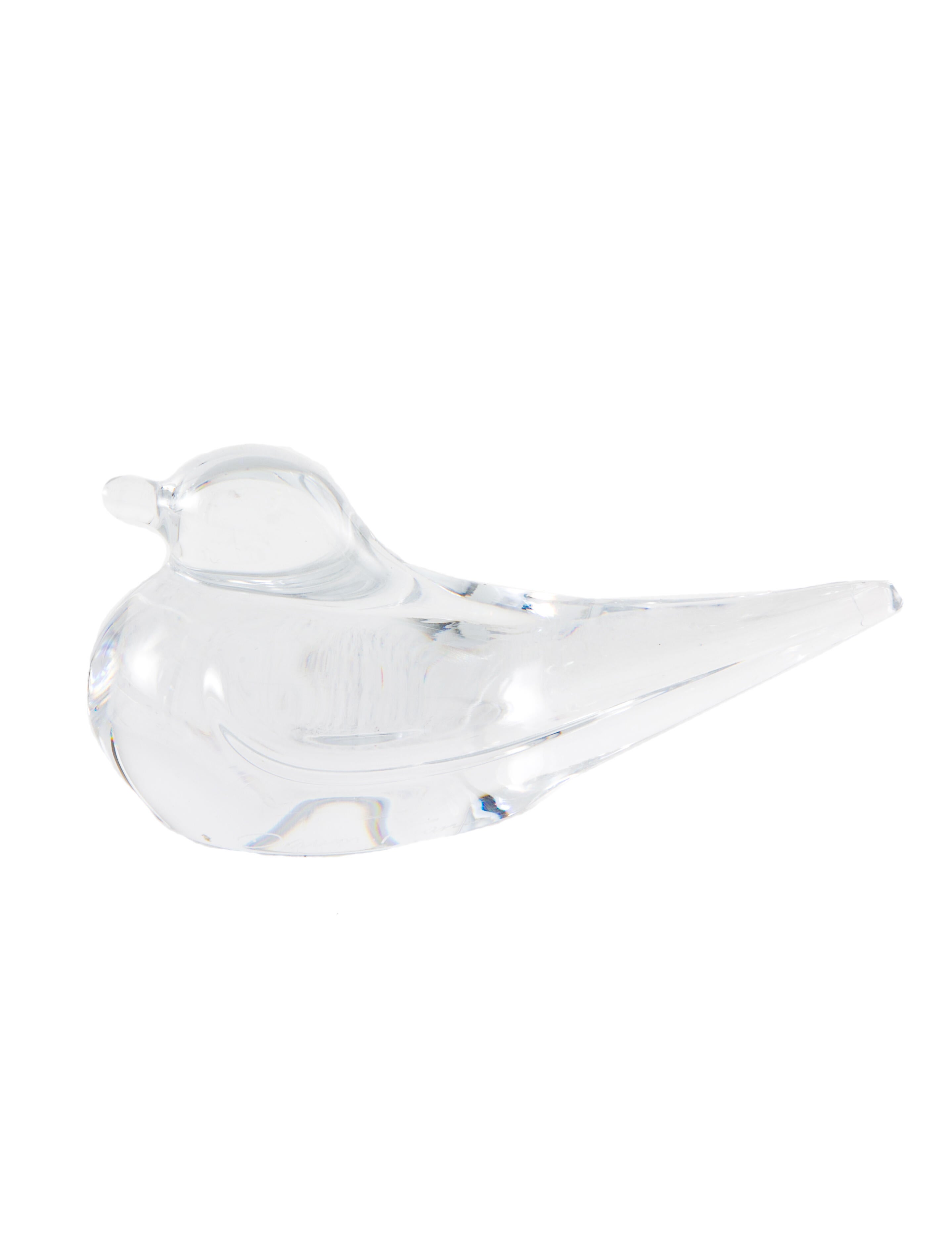 Daum Crystal Bird Figurine
