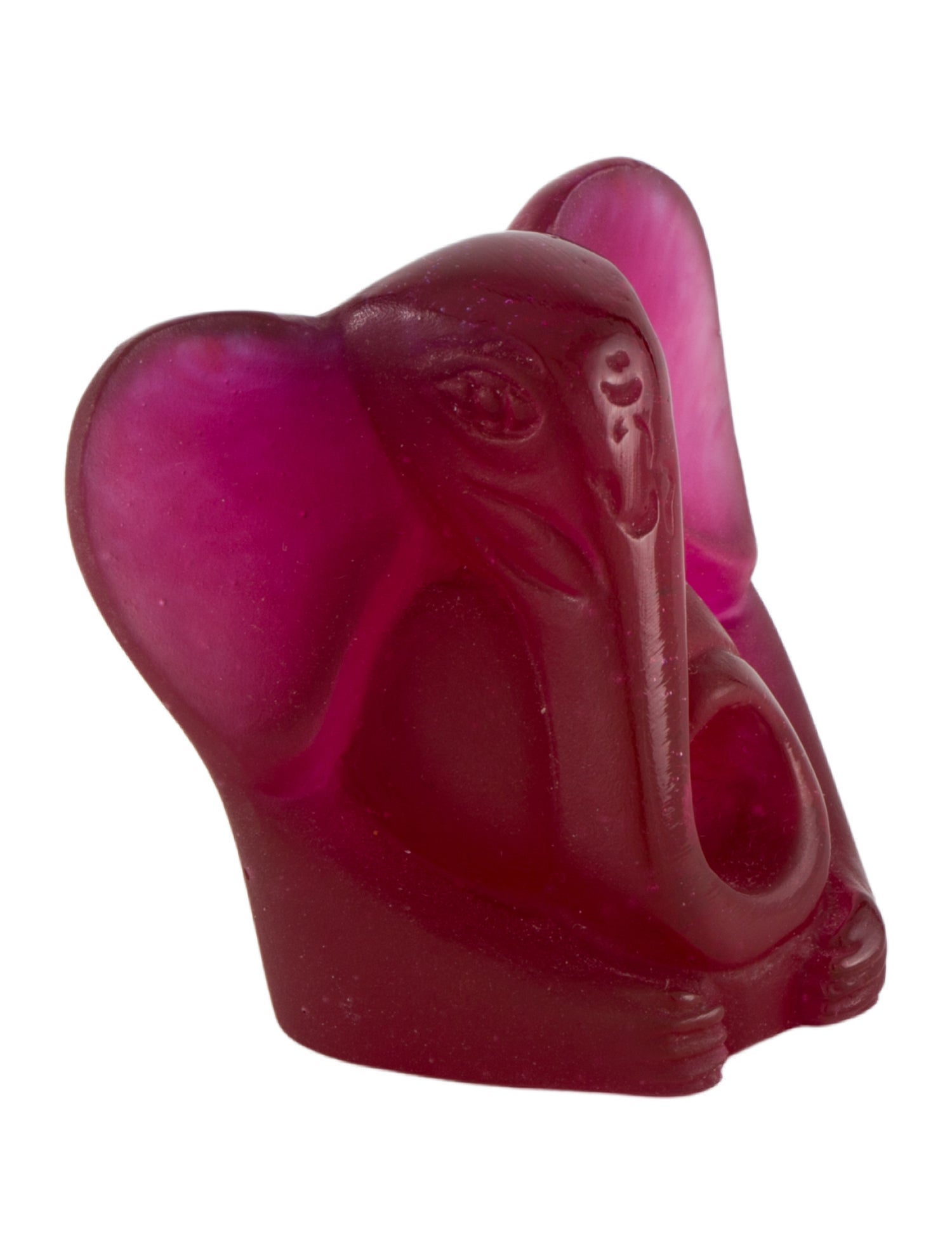 Daum Pate De Verre Mini Elephant