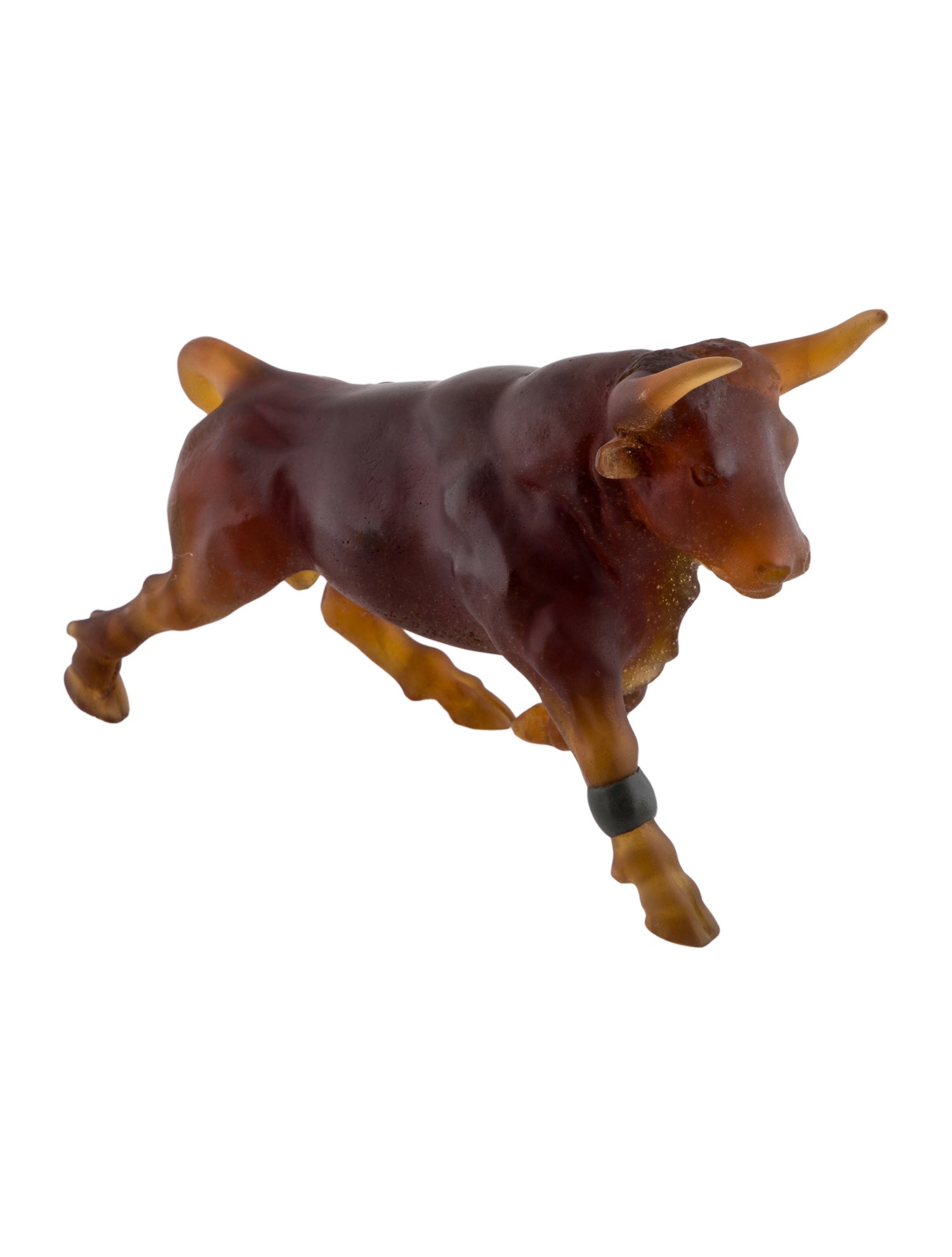 Daum Pâte de Verre Bull Figurine