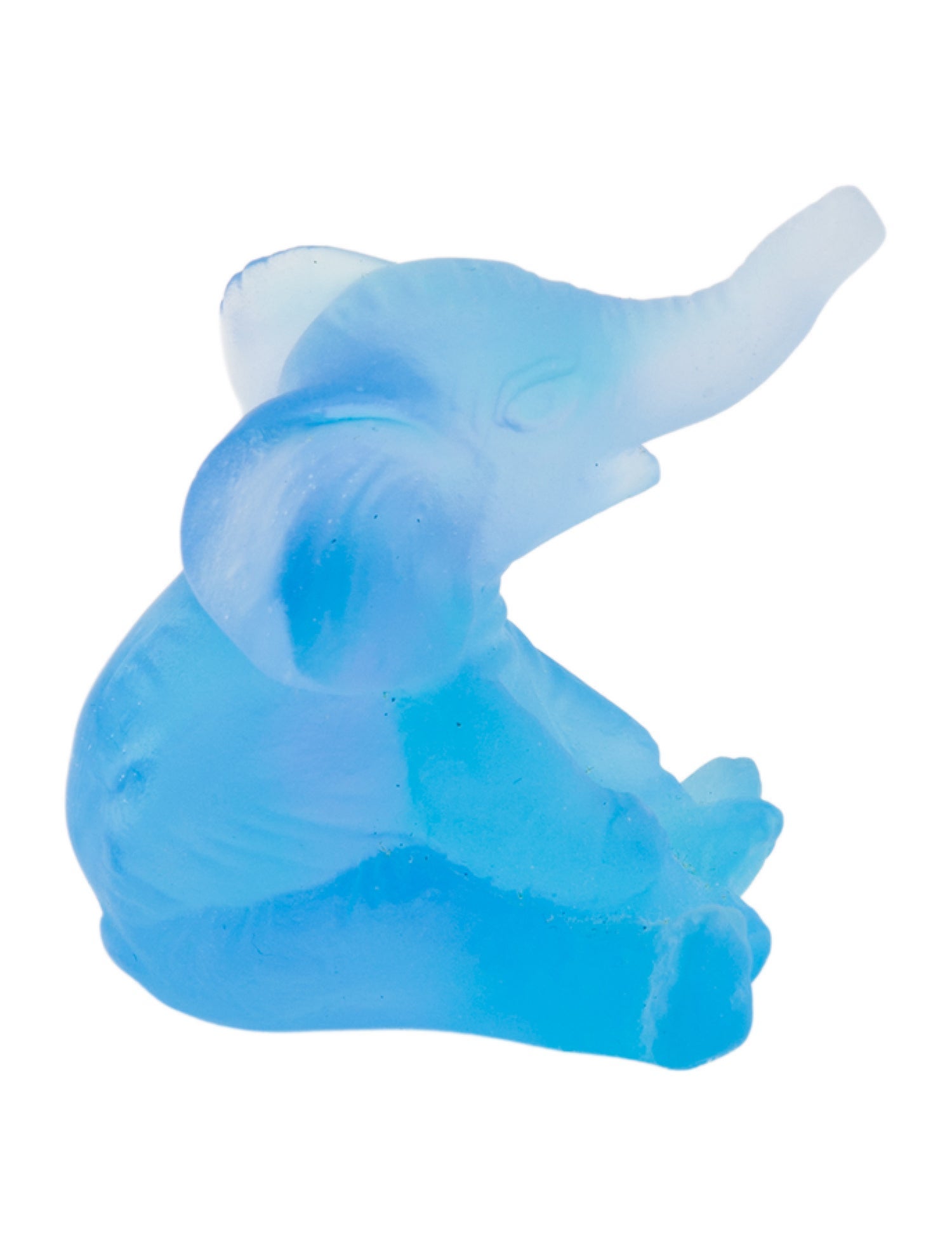 Daum Pate De Verre Mini Crystal Elephant Figurine w/ Tags