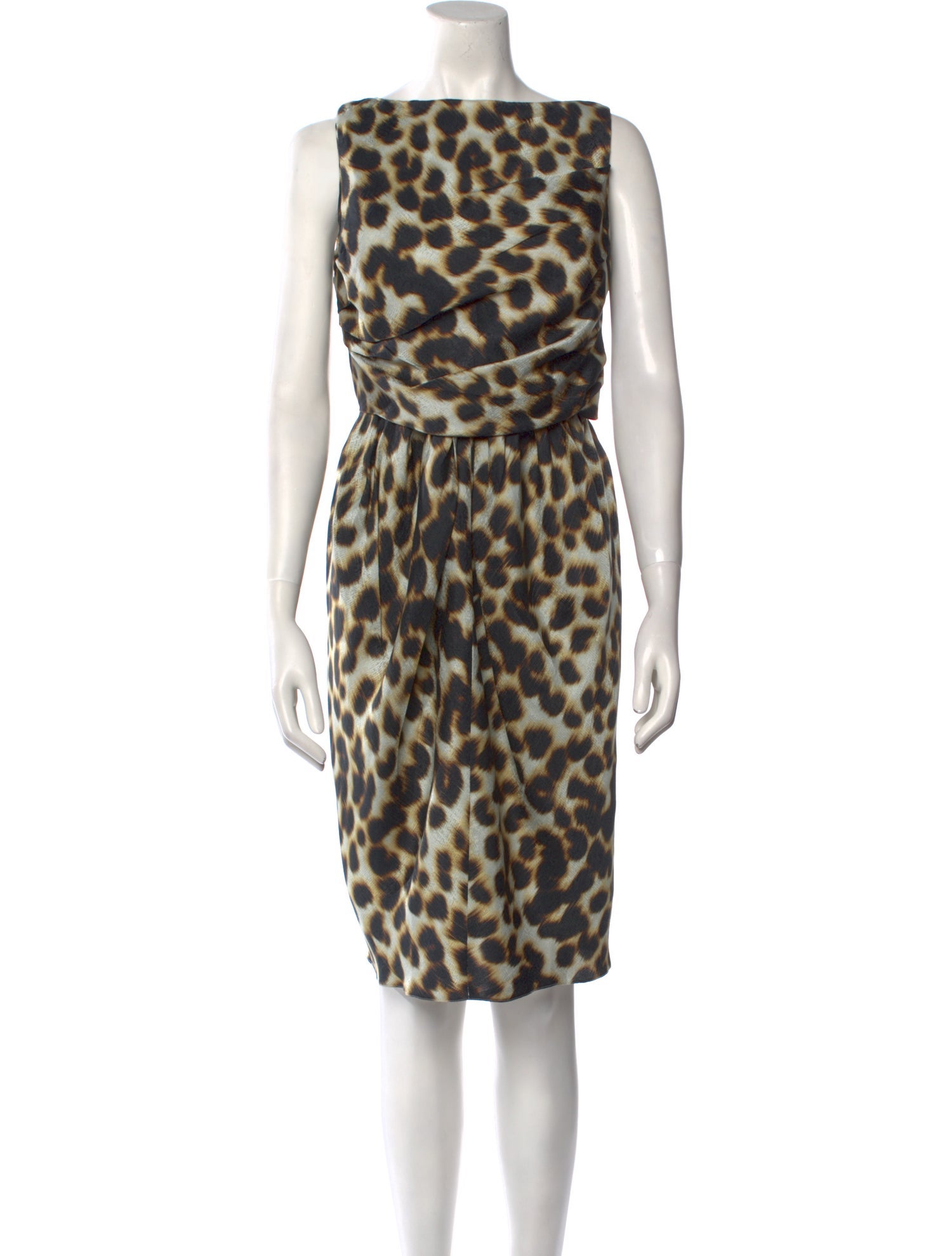 David Szeto Silk Knee-Length Dress