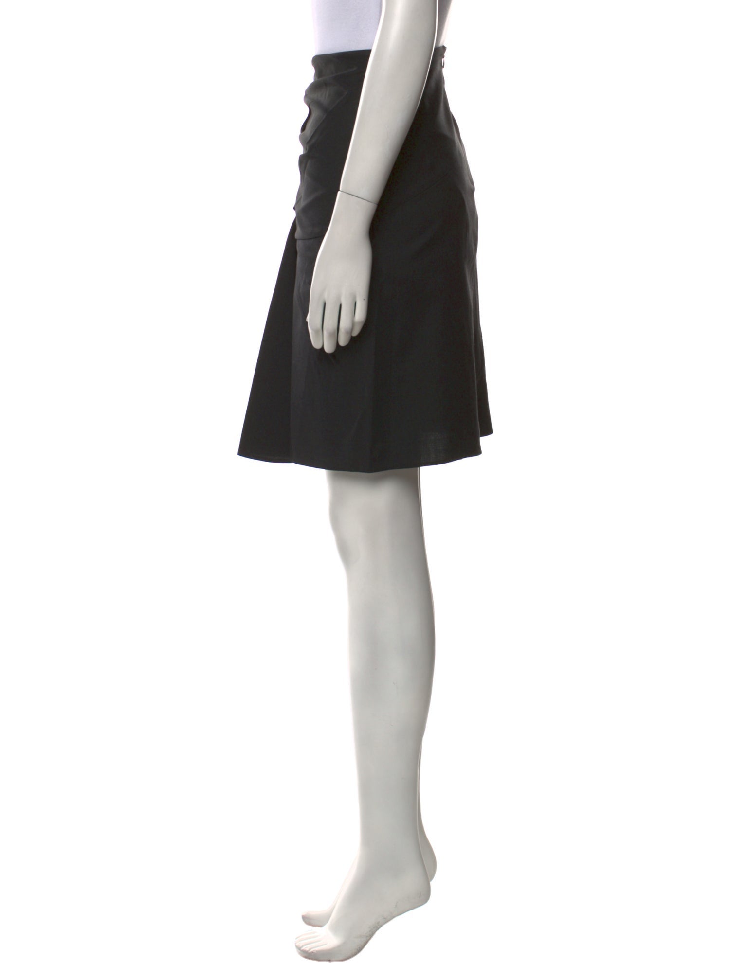 David Szeto Wool Knee-Length Skirt