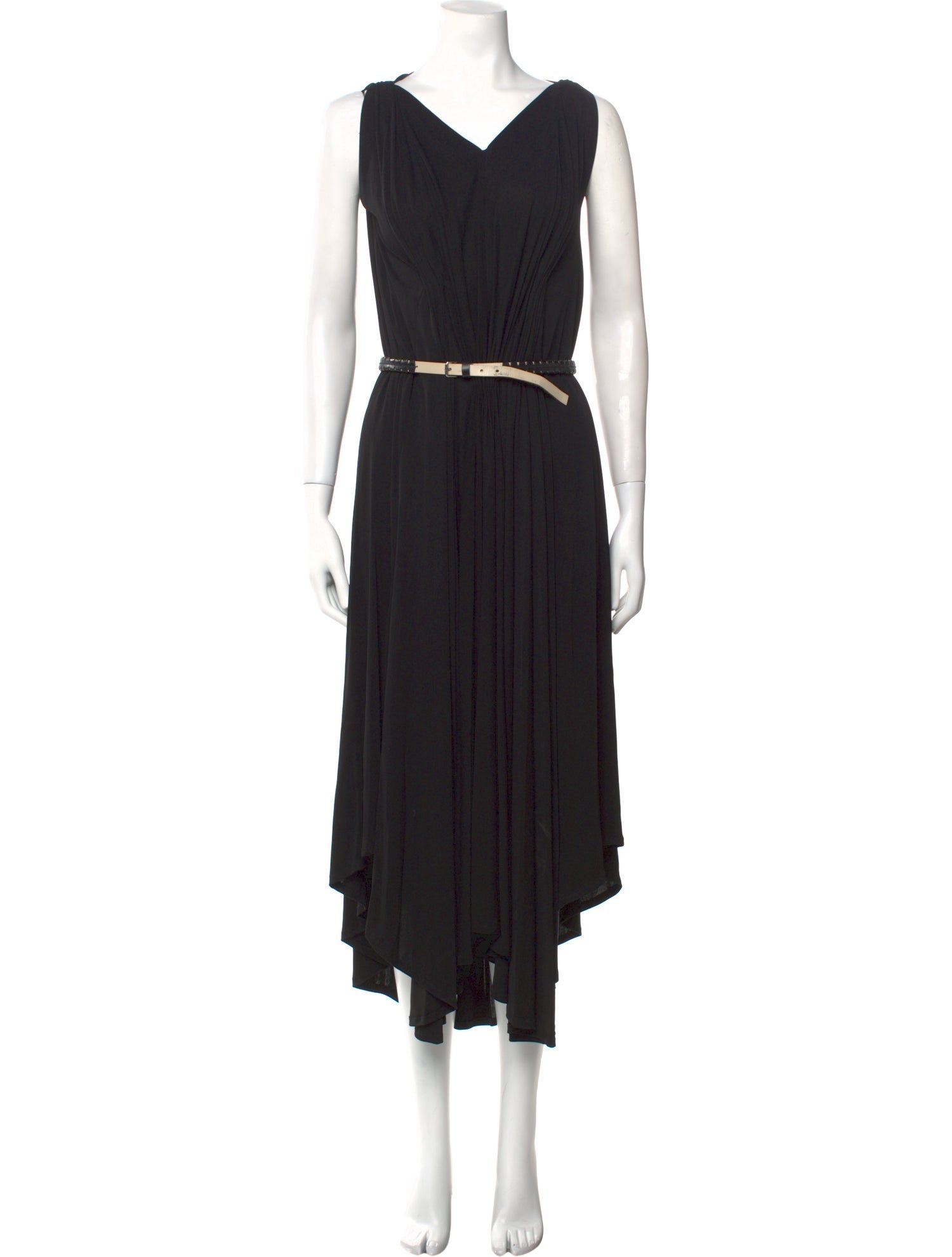 David Szeto V-Neck Long Dress