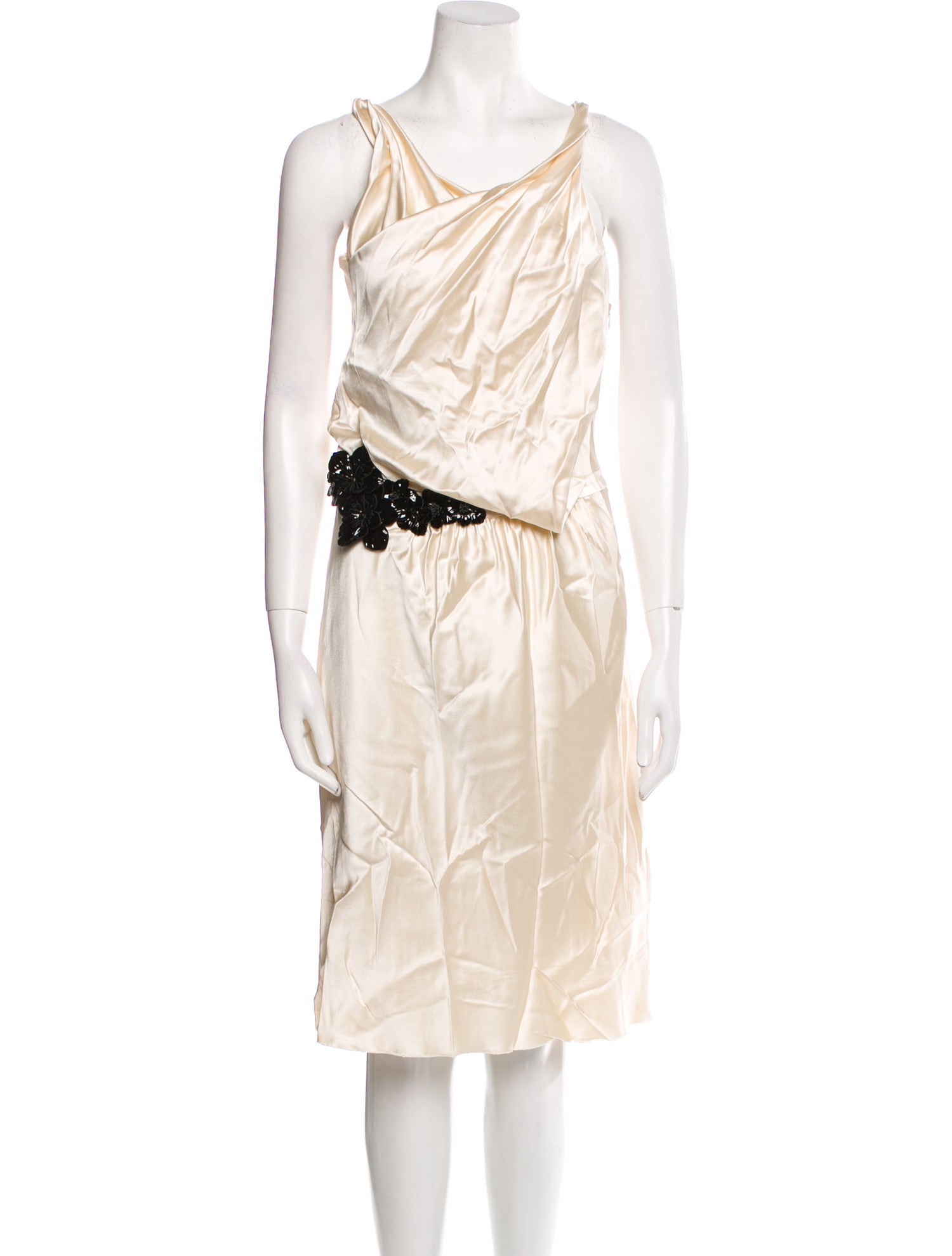 David Szeto Silk Midi Length Dress