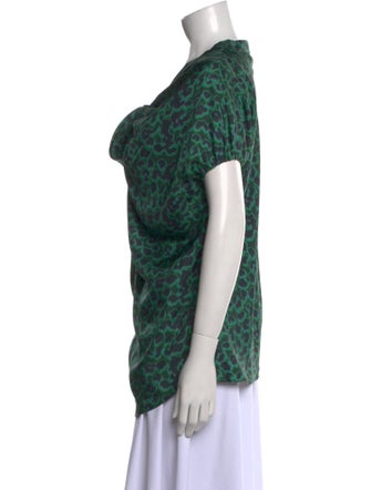 David Szeto Silk Printed Blouse