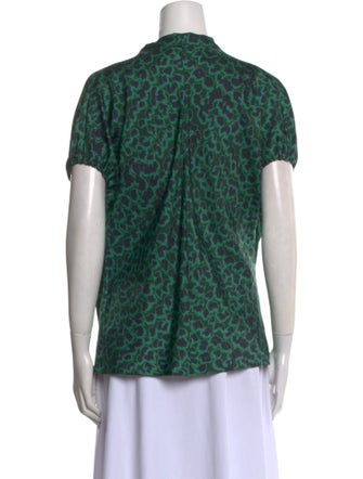 David Szeto Silk Printed Blouse