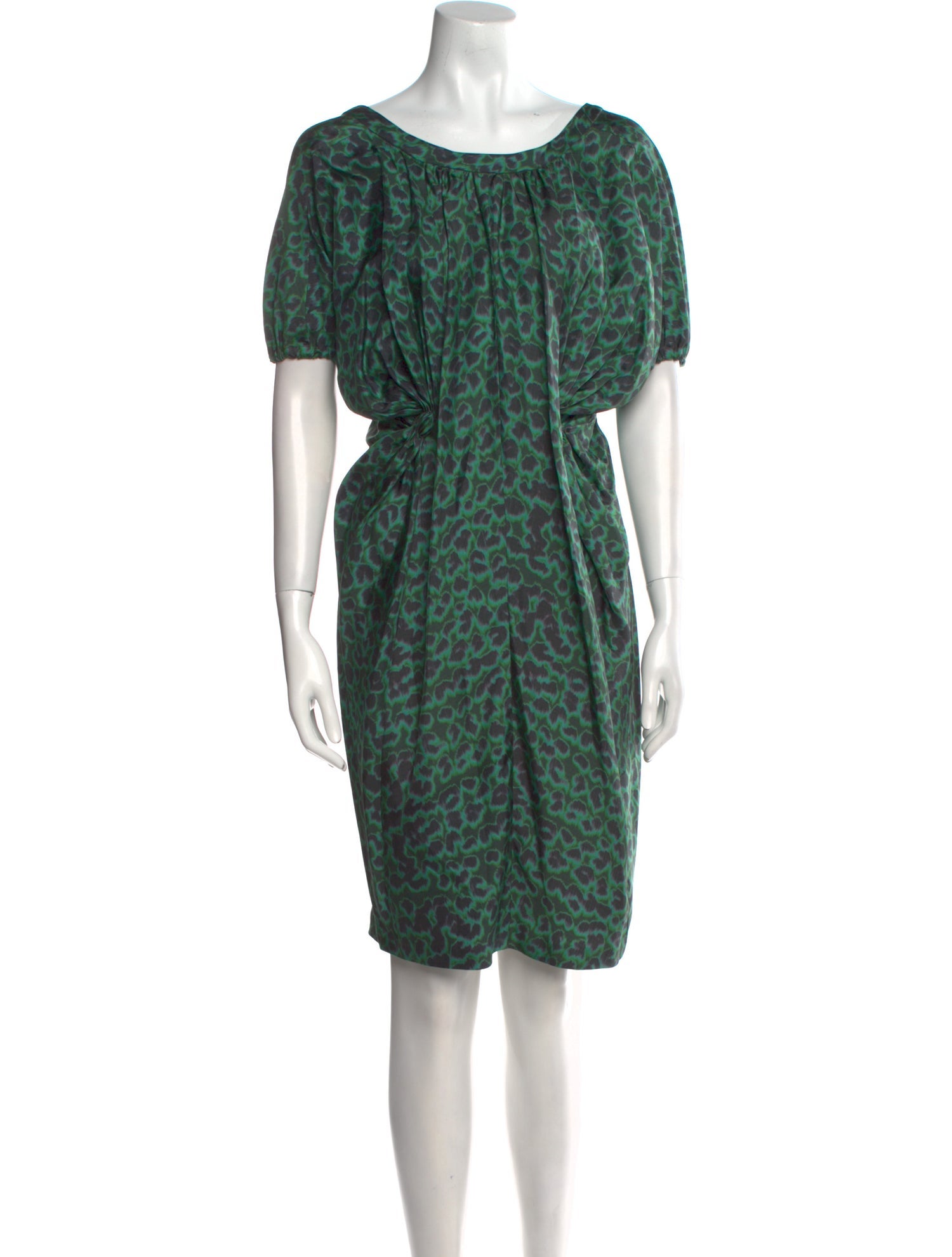 David Szeto Silk Knee-Length Dress