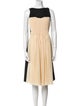 David Szeto Wool Midi Length Dress