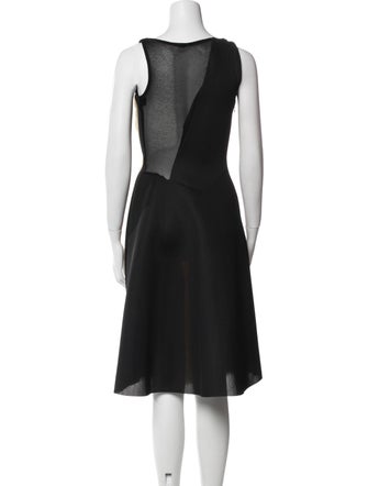 David Szeto Wool Midi Length Dress